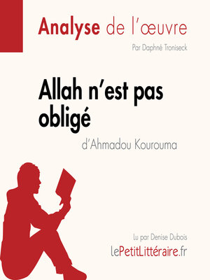 cover image of Allah n'est pas obligé d'Ahmadou Kourouma (Fiche de lecture)